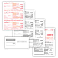 ComplyRight® 1099-NEC Tax Forms, 3-Part, 3-Up, Copies A/B/C, Laser, 8-1/2" x 11", Pack Of 15 Forms And Envelopes