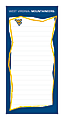Markings by C.R. Gibson® Magnetic Listpad, 4 1/2" x 9 1/4", West Virginia Mountaineers