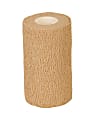 Medline Caring Non-Sterile Latex Self-Adherent Wraps, 3" x 5 Yd., Tan, Pack Of 24
