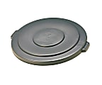 Rubbermaid Commercial Brute 55-Gallon Container Lid - Round - 29.1" Diameter - Plastic, High-density Polyethylene (HDPE) - Gray - 1 Each 1 thumbnail image