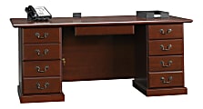 Sauder® Heritage Hill 71"W Executive Desk, Classic Cherry