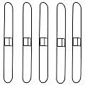 Alpine Dust Mop Frames, 36", Black, Pack Of 5 Frames 1 thumbnail image