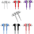 IQ Sound Digital Stereo Earphones - Stereo - White - Wired - Earbud - Binaural - In-ear - 4 ft Cable