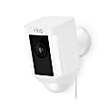 Ring Spotlight Cam Wired Security Camera, White