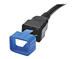Eaton Tripp Lite Series PDU Plug Lock Connector C20 Power Cord to C19 Outlet Blue 100pk - Cable removal lock - blue 1 thumbnail image