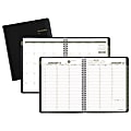 AT-A-GLANCE® Weekly/Monthly Appointment Book, 6 7/8" X 8 3/4", 100% Recycled, Black, January-December 2017
