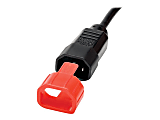 Tripp Lite PDU Plug Lock Connector C14 Power Cord to C13 Outlet Red 100pk - Cable removal lock - red