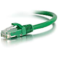 C2G 25ft Cat6 Ethernet Cable - Snagless Unshielded (UTP) - Green - Category 6 for Network Device - RJ-45 Male - RJ-45 Male - 25ft - Green