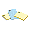 USMC Self-Stick Notes, 3" x 3", Yellow, 100 Sheets Per Pad, Pack Of 8 Pads 1 thumbnail image