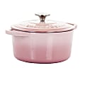 Crock-Pot Artisan 2-Piece Enameled Cast Iron Dutch Oven, 3 Quarts, Blush Pink