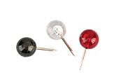 Office Depot® Brand Pushpins, Round, 1/4", Assorted Colors, Pack Of 150 1 thumbnail image