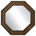 PTM Images Framed Mirror, Octagonal, 35 1/2"H x 35 1/2"W, Charcoal