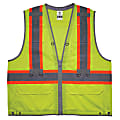 Ergodyne GloWear 8231TVK Hi-Vis Tool Tethering Safety Vest Kit, Class 2, 4X/5X, Lime