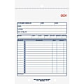 Rediform 3-Part Carbonless Sales Form - 50 Sheet(s) - Stapled - 3 PartCarbonless Copy - 5 1/2" x 7 7/8" Sheet Size - 2 x Holes - White, Yellow, Pink Sheet(s) - Blue Print Color - 1 Each