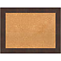 Amanti Art Non-Magnetic Cork Bulletin Board, 33" x 25", Natural, Wildwood Brown Wood Frame 1 thumbnail image