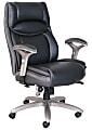 Serta® Smart Layers™ Jennings Big & Tall Ergonomic Bonded Leather High-Back Executive Chair, Black/Slate