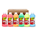 Crayola Premier Tempera Assorted Fluorescent Paint, Set Of 6 1 thumbnail image