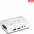 TRENDnet 2-Port USB KVM Switch and Cable Kit with Audio, Manage Two PCs, USB 1.1, Hot-Plug, Auto-Scan, Hot-Keys, Windows & Linux Compliant, TK-209K - TRENDnet 2-port USB KVM Switch Kit w/Audio 1 thumbnail image