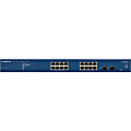 NETGEAR 16-Port Smart Managed Pro Switch, GS716T - 16 Ports - Manageable - 10/100/1000Base-T - 2 Layer Supported - 2 SFP Slots - 1U High - Rack-mountable, Desktop - Lifetime Limited Warranty