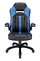 RS Gaming™ Bonded Leather High-Back Gaming Chair, Blue/Black