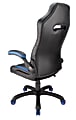RS Gaming™ Bonded Leather High-Back Gaming Chair, Blue/Black