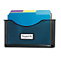 Fellowes Mesh Partition File Pocket, 8 1/2" x 11", Black