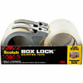 Scotch® Box Lock Packaging Tape with Dispenser, 1.88" x 165', Clear, Pack Of 4 Rolls 1 thumbnail image