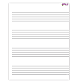 TREND Music Staff Paper Wipe-Off® Chart, 17" x 22", Pack Of 6
