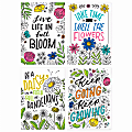 Creative Teaching Press® Bright Blooms Inspire U Posters, 19" x 13-3/8", Pack Of 4 Posters