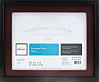 Realspace™ Photo/Document Frame, Gallery, 11" x 14" With Mat, Black/Brown 1 thumbnail image