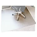 Floortex Polycarbonate Rectangular Chair Mat For Thick Carpet, 53" x 48", Clear 1 thumbnail image