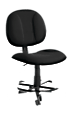 OFM Comfort Series Superchair Task Chair With Drafting Kit, Black, 105-DK-805