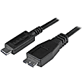 StarTech.com USB C to Micro USB Cable - 3 ft/1m - USB 3.1 - 10Gbps - Micro USB Cord - USB Type C to Micro USB Cable - 3.28 ft USB Data Transfer Cable 1 thumbnail image
