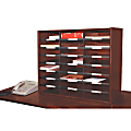 Concepts In Wood Literature Organizer, 24 Compartments, Cherry