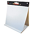 FORAY® 80% Recycled Restickable Tabletop Chart Pad, 24" x 16", 1" Ruled, 20 Pages