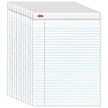 Office Depot® Brand Perforated Writing Pads, 8-1/2" x 11-3/4", Legal Ruled, 50 Sheets, White, Pack Of 12 Pads
