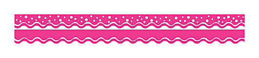 Barker Creek Scalloped-Edge Double-Sided Borders, 2 1/4" x 36", Hot Pink, Pack Of 13 1 thumbnail image