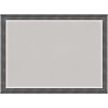 Amanti Art Rectangular Non-Magnetic Cork Bulletin Board, Gray, 30” x 22”, Dixie Blue Gray Rustic Wood Frame