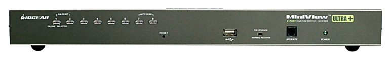 IOGEAR 8-Port USB PS/2 Combo VGA KVM Switch with PS/2 KVM Cables - 8 Computer(s) - 1 Local User(s) - 2048 x 1536 - 1 x USB - Rack-mountable - 1U