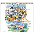 Lang Artisan Spiral Monthly Calendar, 12-3/8” x 13-3/4”, Wanderlust, January To December 2022, 229990340 1 thumbnail image