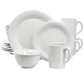 Martha Stewart Everyday 16-Piece Round Stoneware Dinnerware Set, White 1 thumbnail image