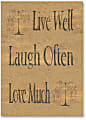 Viabella Birthday Greeting Card With Envelope, Live Well, 5" x 7" 1 thumbnail image