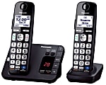 Panasonic® KX-TGE232B Expandable Cordless Phone System With Digital Answering System