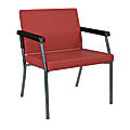 Office Star™ Worksmart® Bariatric Big & Tall Guest Chair, Lipstick/Gunmetal Gray