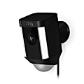 Ring Spotlight Cam Wired Security Camera, Black