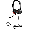 Jabra Evolve 30 II MS stereo - Headset - on-ear - wired - USB, 3.5 mm jack - Certified for Skype for Business