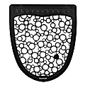 Boardwalk® Urinal Mat 2.0 Rubber Restroom Floor Mats, 17 1/2" x 20", Black/White, Pack Of 6 1 thumbnail image
