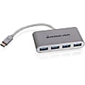 IOGEAR HUB-C™ USB-C To 4-Port USB-A Hub, 0.125’, Gray, GUH3C14