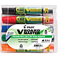 Pilot VBoard Master BeGreen Dry-Erase Markers, Chisel Point, 93% Recycled, Assorted inks, Pack of 5 Markers