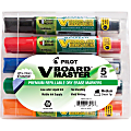 Pilot VBoard Master BeGreen Dry-Erase Markers, Chisel Point, 93% Recycled, Assorted inks, Pack of 5 Markers 1 thumbnail image